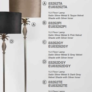 Lampadar/Lampa de podea design lux elegant Belle argintiu/taupe 148854 universul-luminii.ro