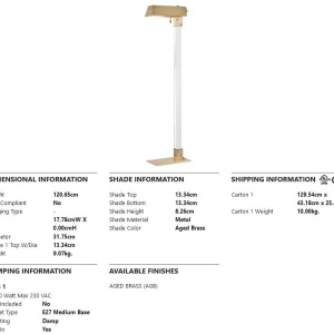 Lampadar, lampa de podea design modern HUNTS POINT - Img 2