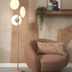 Lampadar/Lampa de podea design modern Sapporo 3 alb/sand 141704 universul-luminii.ro