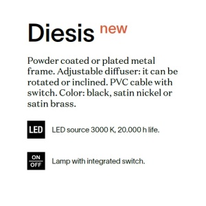Lampadar, Lampa de podea DIESIS PT NERO 86224 universul-luminii.ro