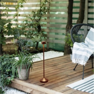 Lampadar/Lampa de podea LED de exterior IP65 ARION maro rustic 160414 universul-luminii.ro