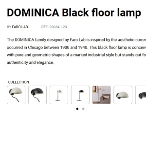 Lampadar/Lampa de podea metal stil industrial DOMINICA negru 141314 universul-luminii.ro