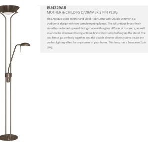 Lampadar / Lampa de podea moderna Floor Lamp EU4329AB SRT - Img 3