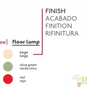 Lampadar / lampa de podea vintage verde H-125 cm, Retro 20020 64184 universul-luminii.ro