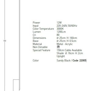 Lampadar/Lampa LED de podea design modern minimalist Trix - Img 3