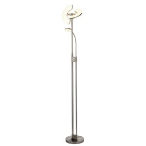 Lampadar LED, Lampa de podea design modern Gio, nickel satinat EU1024SNCC SRT