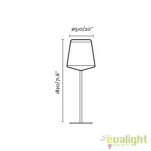 Lampadar lemn / Lampa podea design deosebit STOOD 29847 - Img 4