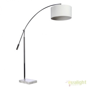 Lampadar tip arc reglabil design modern Bianca White - Img 1