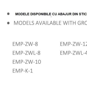 Lustra 8 brate moderna realizata manual Empoli Ryfel 175074 universul-luminii.ro