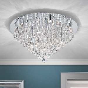 Lustra aplicata cristal K9 design elegant CELESTE D-75 crom - Img 2