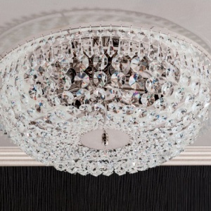 Lustra aplicata cristal Schöler design de lux Sheraton 45cm, chrome 96304 universul-luminii.ro