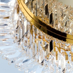 Lustra aplicata cristal Schöler design modern de lux Ring 107cm gold 134184 universul-luminii.ro