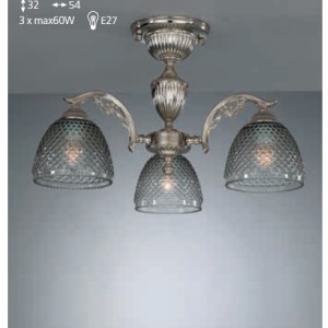 Lustra aplicata cu 3 brate design italian 9801 101704 universul-luminii.ro