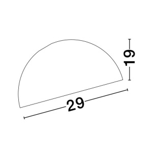 Lustra aplicata design decorativ GEA alb D-29cm - Img 7