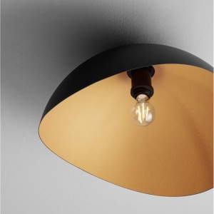 Lustra aplicata design decorativ OPSI negru/auriu D-50cm - Img 5