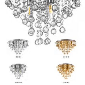 Lustra aplicata design elegant London 38cm, crom 63040306X GL 171164 universul-luminii.ro