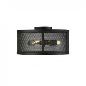 Lustra aplicata design industrial Fishnet negru 2843-3BK SRT