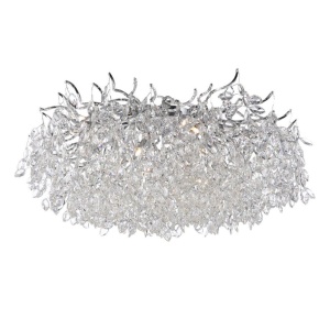Lustra aplicata design magnific, crom, diametru 80cm, RICICLE - Img 1