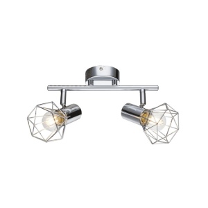 Lustra aplicata design modern 2 spoturi finisaj cromat Xara I 54802-2 GL