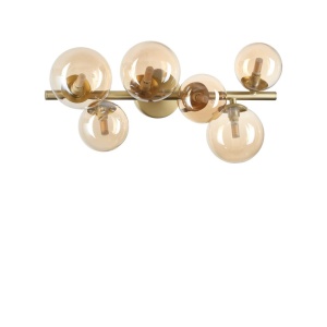Lustra aplicata design modern Perlage pl6 alama/amber - Img 1
