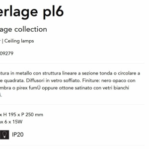 Lustra aplicata design modern Perlage pl6 negru/fumuriu - Img 3