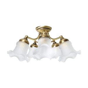 Lustra aplicata din alama design italian Glass Bell 5L