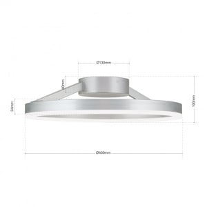 Lustra aplicata LED dimabila design modern circular Float 40cm 196884 universul-luminii.ro