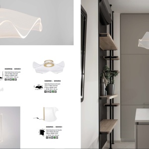 Lustra aplicata LED moderna cu design original deosebit SIDERNO - Img 7
