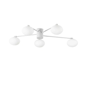Lustra aplicata stil minimalist Hermes pl5 d90 alba - Img 1