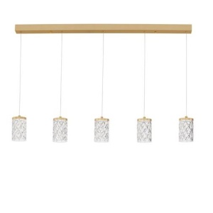 Lustra aurie cu 5 pendule LED PHOS