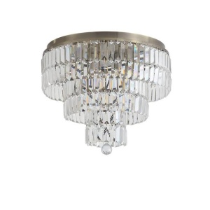 Lustra baie metal alama antic, cristal transparent Empire 6L, IP44 628444 universul-luminii.ro