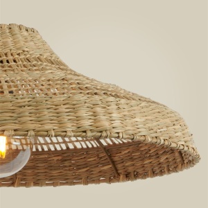 Lustra boho style Santorini 60x17cm natural, S - Img 2