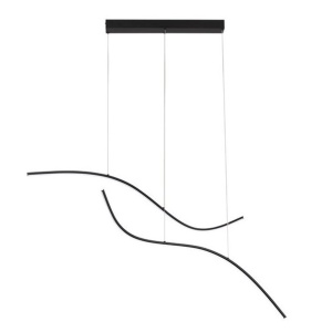 Lustra BRIO neagra liniara cu iluminat LED CCT 248254 universul-luminii.ro
