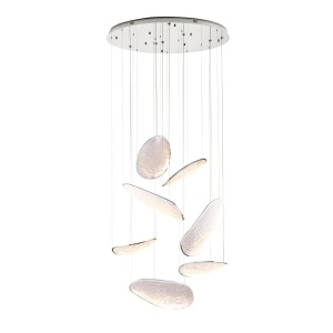 Lustra casa scarii lumina decorativa LED Empire 121W crom
