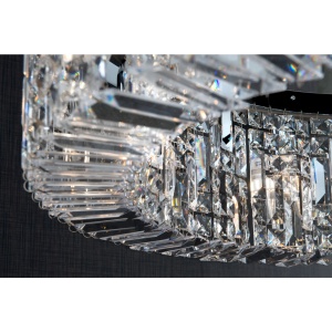 Lustra cristal Asfour design modern de lux Ring 110cm chrome plated 198514 universul-luminii.ro