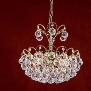 Lustra cristal Asfour, KRISTALL KLASSISCH auriu 40cm, 3, universul-luminii.ro
