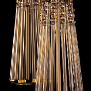 Lustra cristal Bohemia, Pendul deosebit design LUX AMADEUS 01-CH - Img 2