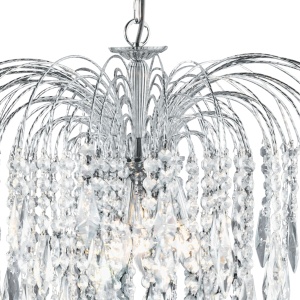 Lustra cristal suspendata design elegant Waterfall 5L 4175-5 SRT - Img 3