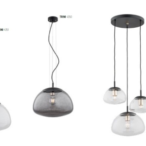 Lustra cu 3 pendule design modern TRINI transparent 103864 universul-luminii.ro