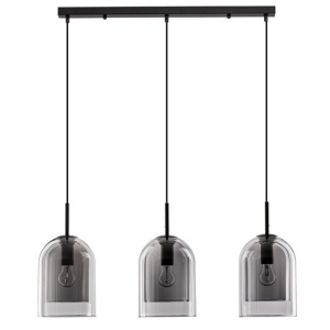 Lustra cu 3 pendule modern Velor fumuriu
