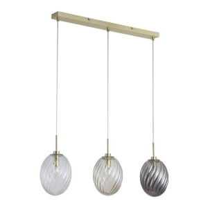 Lustra cu 3 pendule sticla colorata Whirl 621304 universul-luminii.ro