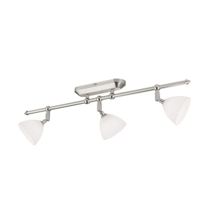 Lustra cu 3 spoturi design modern OPALDESIGN, satin 163444 universul-luminii.ro