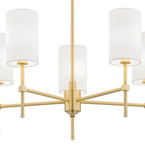 Lustra cu 5 brate eleganta ABRUZZO alb 107854 universul-luminii.ro