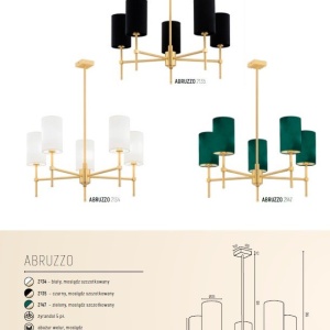 Lustra cu 5 brate eleganta ABRUZZO verde 115794 universul-luminii.ro