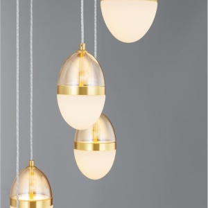 Lustra cu 5 pendule LED design modern Egna 147984 universul-luminii.ro