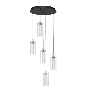 Lustra cu 5 pendule LED design modern LUNE