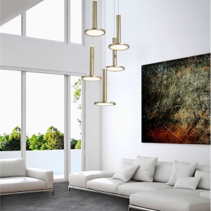 Lustra cu 5 pendule LED design modern Palencia 185354 universul-luminii.ro