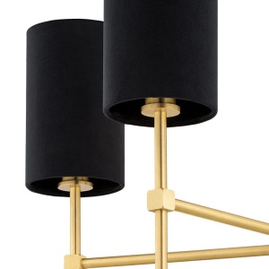 Lustra cu 8 brate eleganta ABRUZZO negru 107884 universul-luminii.ro