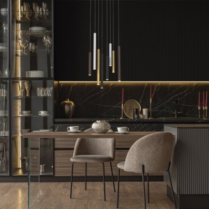 Lustra cu 8 pendule LED design modern minimalist CALA multicolor - Img 4