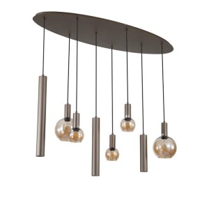 Lustra cu 8 pendule mixte Lyon